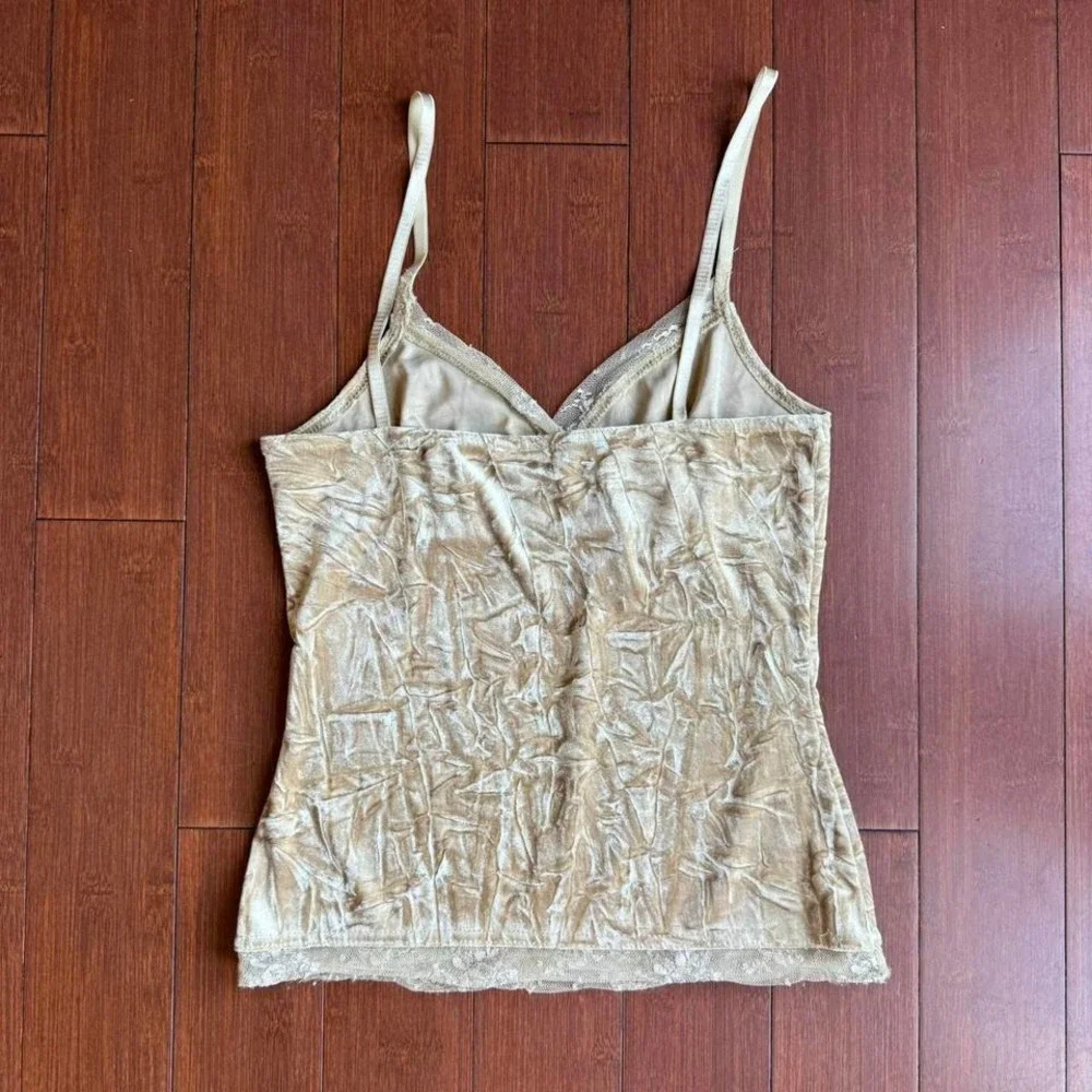 Cream and‎ Tank Y2K  Cami